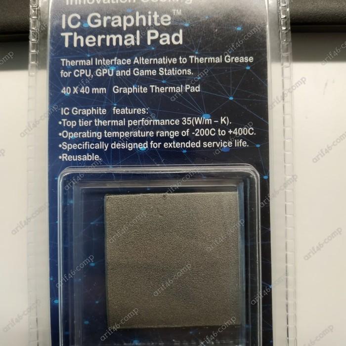 IC Graphite Dual CPU Thermal Pad 40x40mm Alternative Thermal Paste