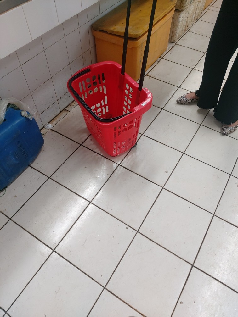 Bisa Cod Keranjang Pasar Roda Rovega   Pakaian   Trolley Basket   Belanja