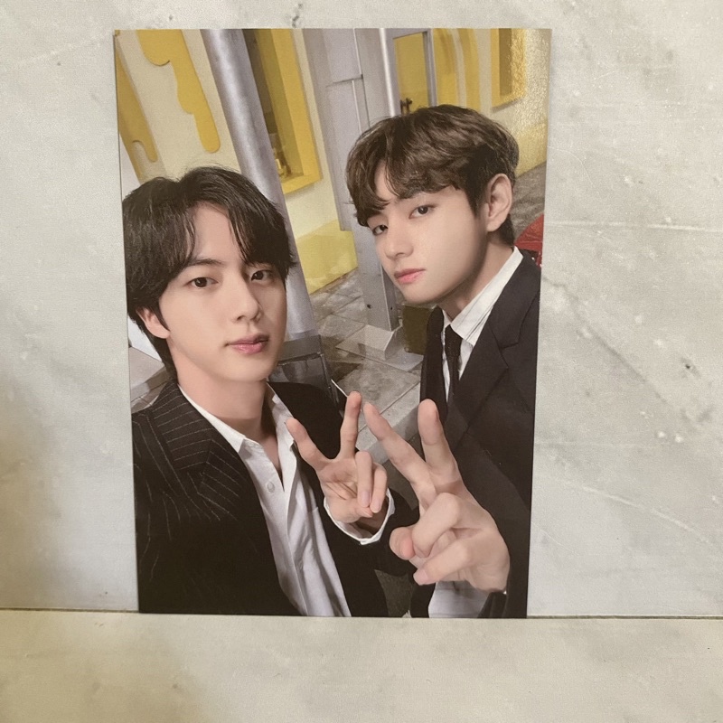 BTS PTD mpc pc mini photocard taejin taehyung jin ptd permission to dance fleece up jacket tear y o 