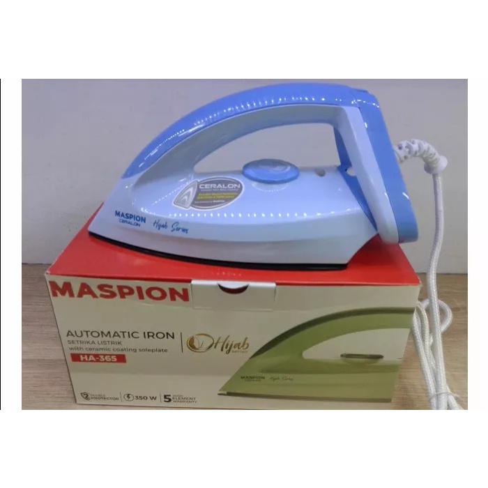 PROMO SETRIKA MASPION HS 365 HS365 TEFLON CLASSIC DRY IRON