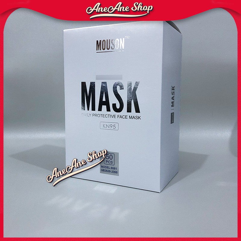 MASKER MOUSON KN95 PUTIH NON FILTER 5 PLY MASKER SEKALI PAKAI 5PLY NON MEDIS