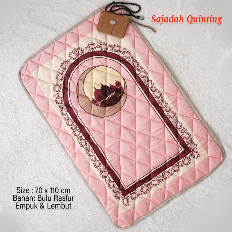 sajadah tebal empuk lembut ping baby motif hagia shopia quilting