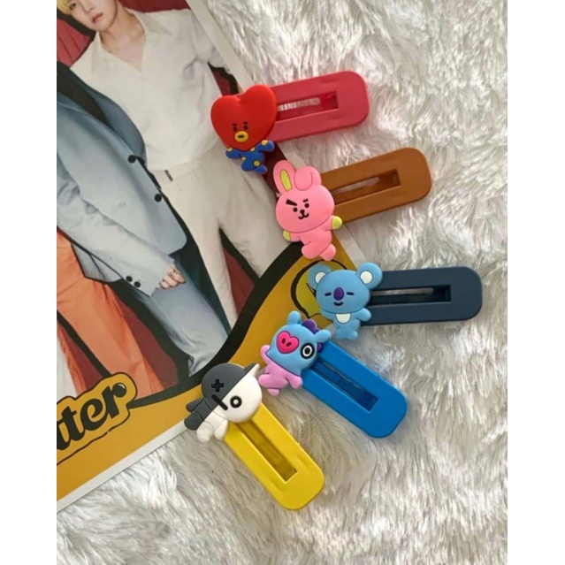 [BISA COD] Jepit rambut BT21 cepit rambut BT21