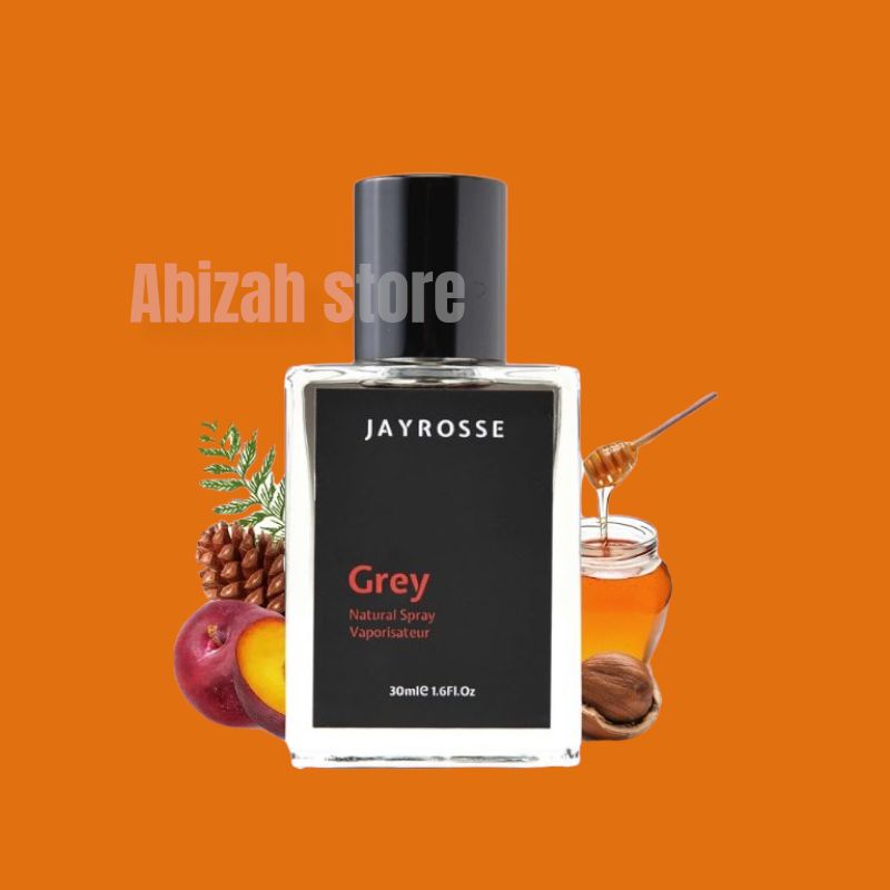 PARFUM JAYROSSE ,GREY JAYROSSE 30ML |PARFUM COWO TAHAN LAMA  PARFUM PREMIUM 30ML PARFUM PRIA TAHAN LAMA PARFUM WANITA PARFUM VIRAL JAYROSSE GREY| JAYROSSE PARFUM