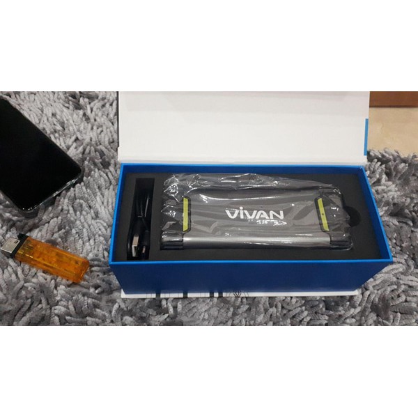 vivan power bank MF20 20800mAH 3A output powerbank original resmi - Abu-abu Muda