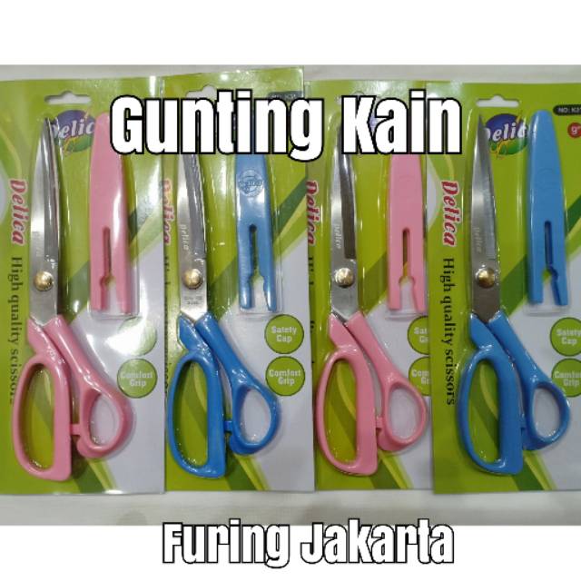 

Gunting Kain gunting serba guna penutup pink biru 9 inch
