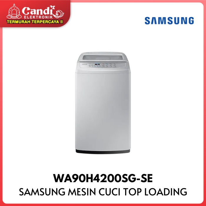 SAMSUNG MESIN CUCI WA90H4200SG-SE 9 KG TOP LOADING 1 TABUNG WA90H4200SGSE WA 90H4200SG SE