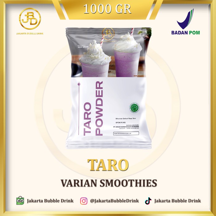 

(BISA COD) Taro Powder - Bubuk Minuman Bubble Tea, Cappucino Cincau, Bubble Drink