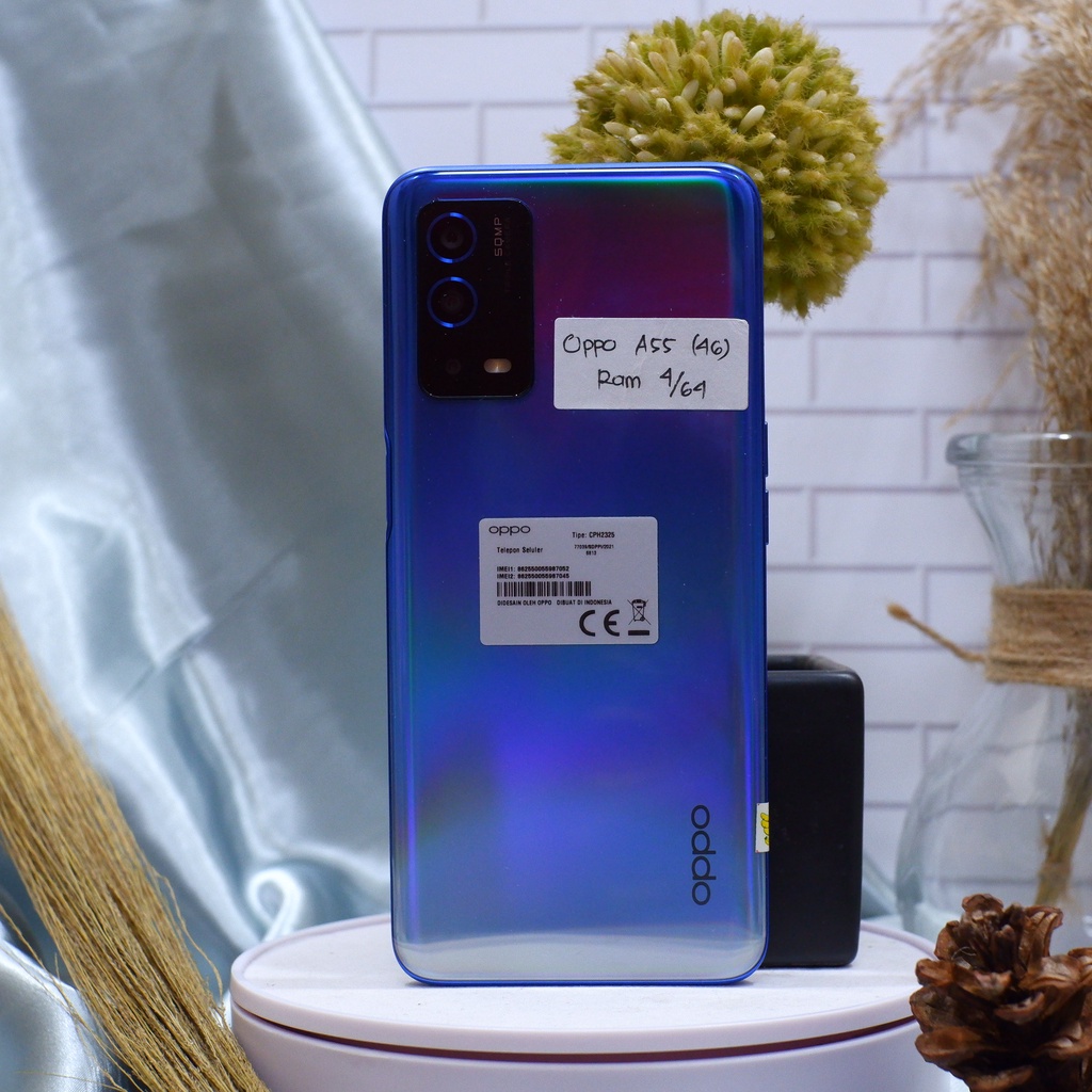 Oppo A55 4/64 FULLSET - Hp Bekas Second