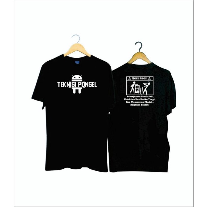 Baju T-shirt Kaos Teknisi Ponsel l kaos service hp