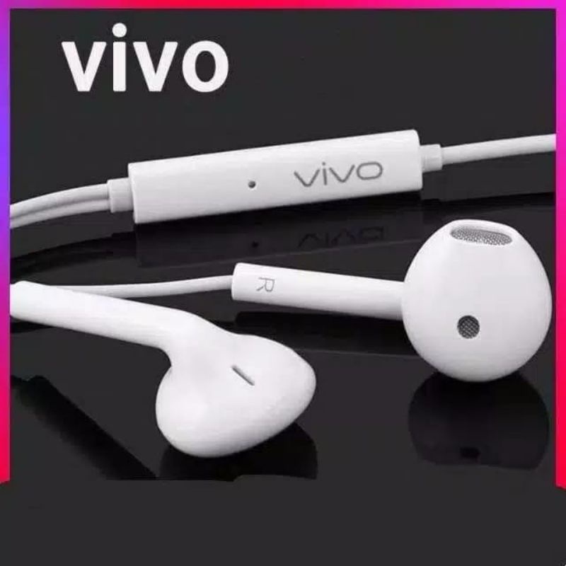 (X680) HEADSET VIVO ORI BASS STEREO EARPHONE VIVO Y91 Y95 V11 Y12 Y15 S1 Z1 Y53 Y20 Y20S Y30 Y12S