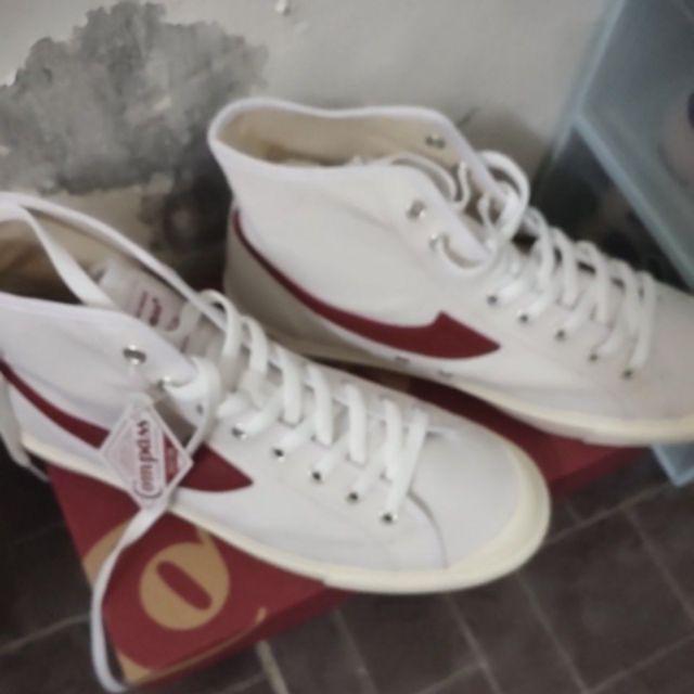  SEPATU  COMPASS  GAZELLE  HI WHITE SIZE  44 Shopee Indonesia