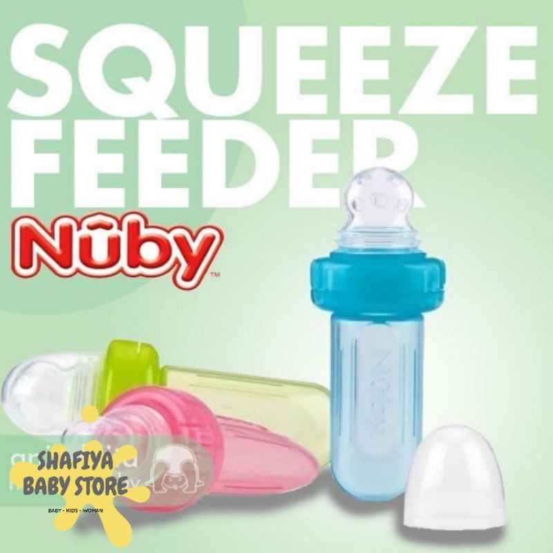 Botol Sendok Bayi Nuby 4m+ BPA FREE Squeeze Feeder