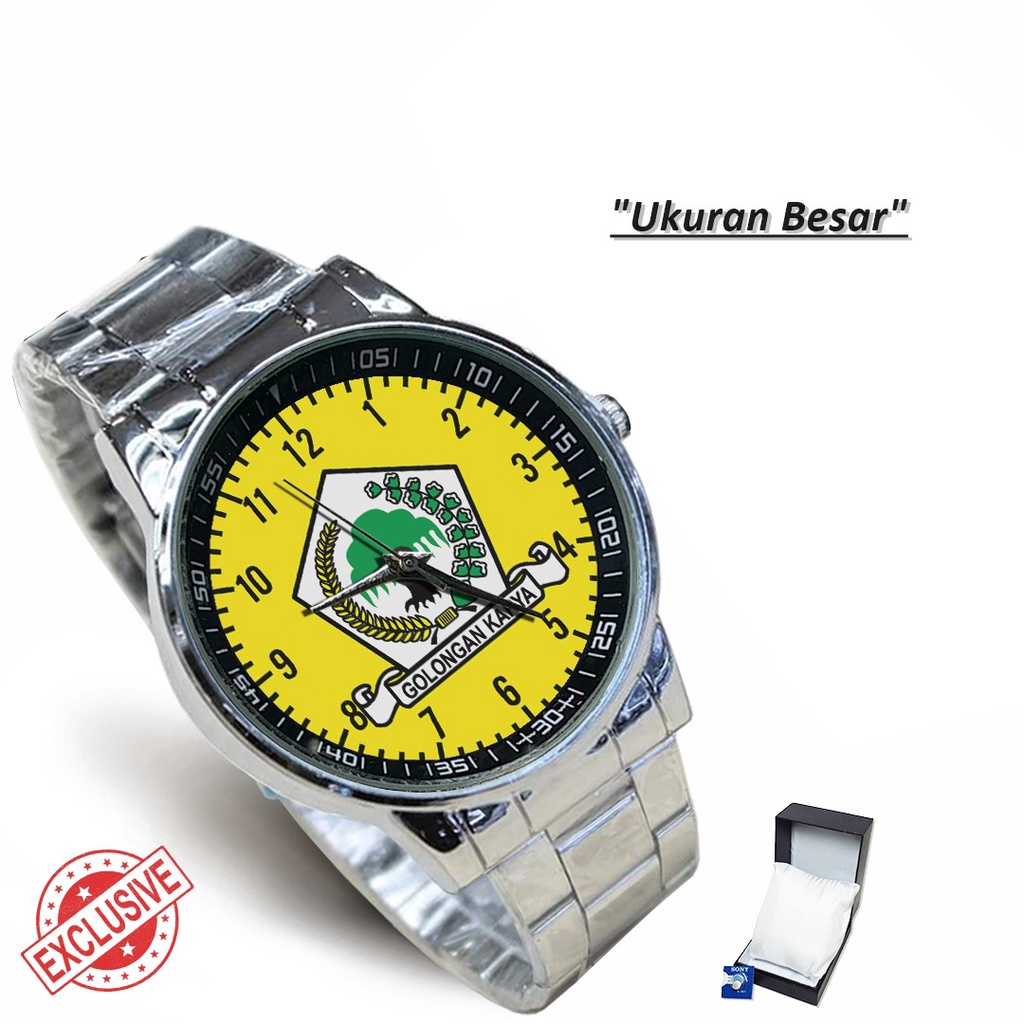 Jam Tangan Rantai Couple GOLKAR (Nice)