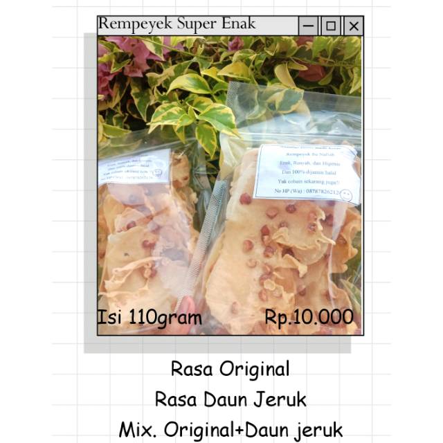 

Rempeyek Super Enak Krezz Home Made