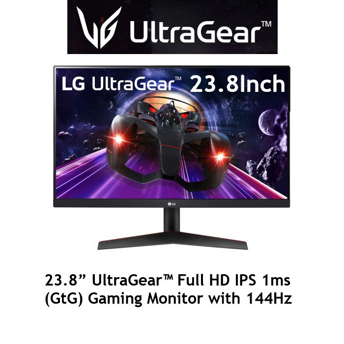 LG Gaming Monitor UltraGear 24GN600 Full HD 1080P 23.8 Inch 144Hz
