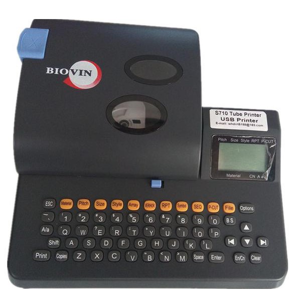 

BARANG BARU LETTERING MACHINE BIOVIN - Marking Tube & Labels Mesin - S650E / S700E - S700E