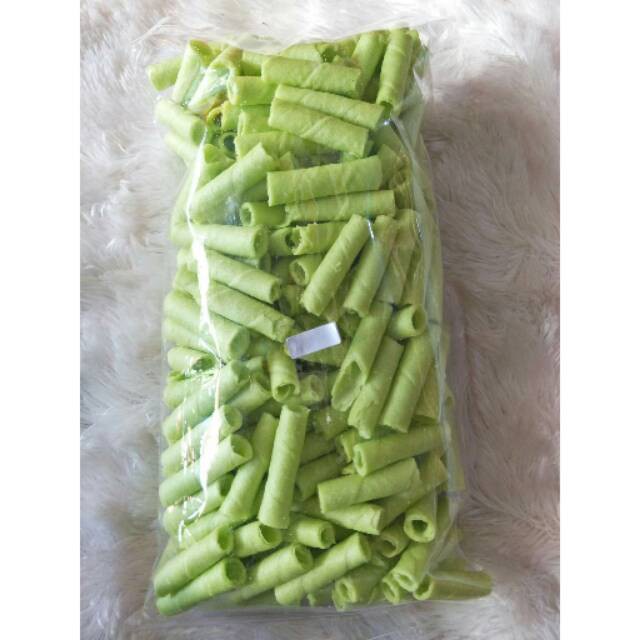 

astor wafer stik roll rolls pandan 400gr jajan snack makanan ringan enak ijo kiloan