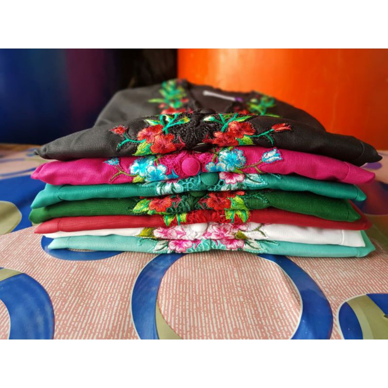 Kebaya Encim Bordir Kombinasi/Kebaya Encim Jumbo/Encim LD 120/kebaya tradisional/kebaya kartini-4