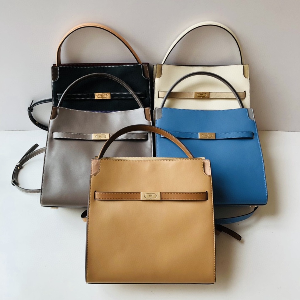 Tory burch LEE RADZIWILL DOUBLE BAG handbag tote bag bucket bag 27CM