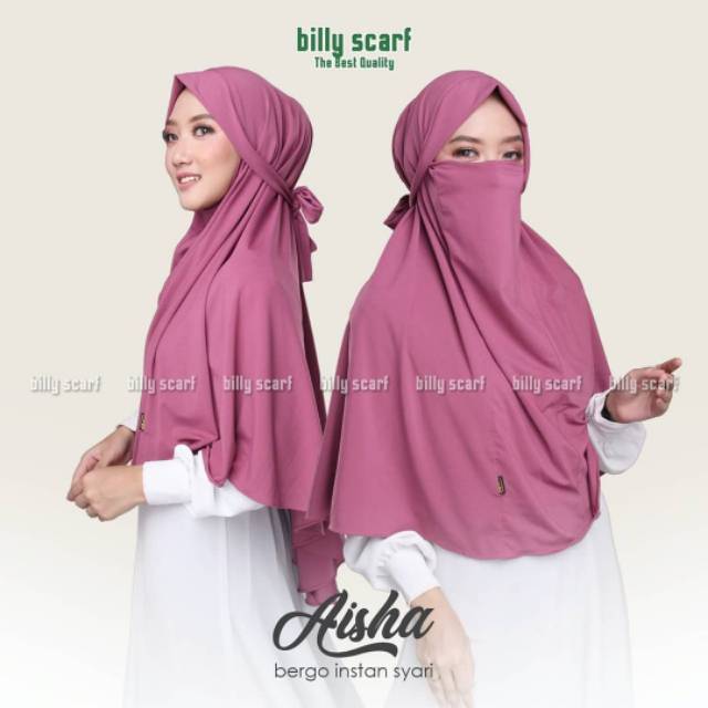 COD Hijab masker aisyah //hijab niqob instan // hijab niqob aisyah