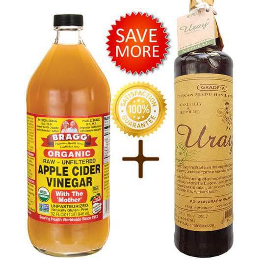 

Bragg Apple Cider Vinegar 946 Ml + Madu Uray 640 Ml Murah Studio.Abrarr