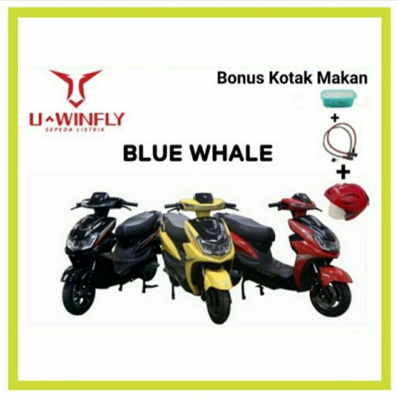 Uwinfly Sepeda Motor Listrik Blue Whale New BW Electric Motorcycle