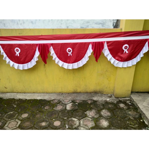 RPM Bendera merah putih background 5 gelombang