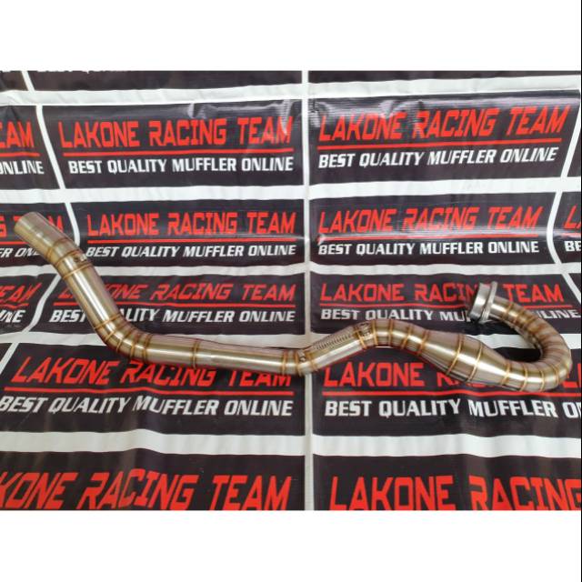 HEADER LEHER PIPA LEHERAN FULLSYSTEM STAINLESS SCORPIO TIGER MEGAPRO VIXION RANGKA KLX TRAIL GTX