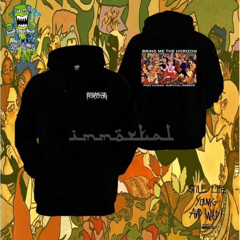 Jaket hoodie bmth survival horror