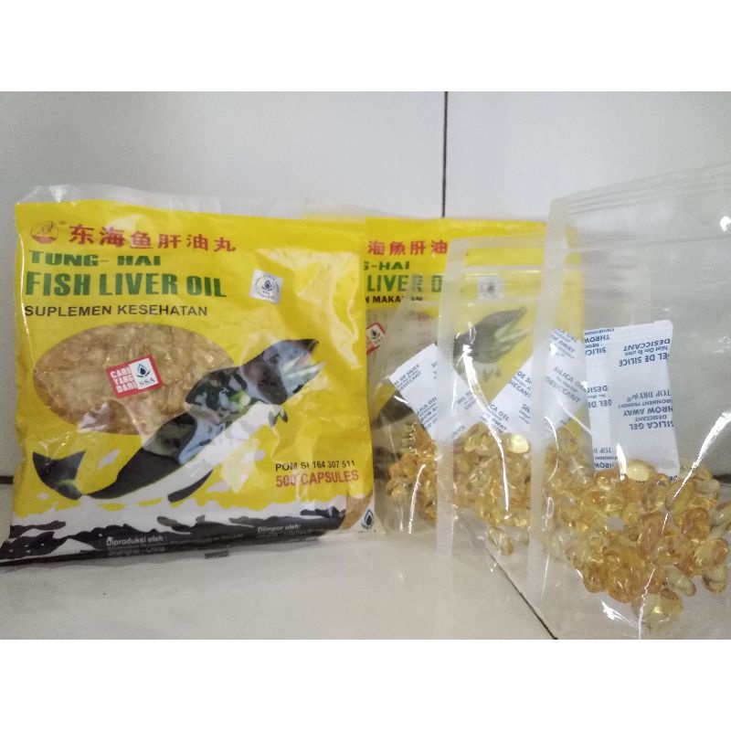 Repack 30 60 butir Tung Hai Fish Liver Oil Original minyak ikan 100% SSA