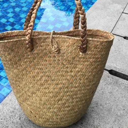 ◄ Tas Purun Oval Tali Eceng Gondok, Tas Enceng Gondok, Tas Anyam Rotan ☉