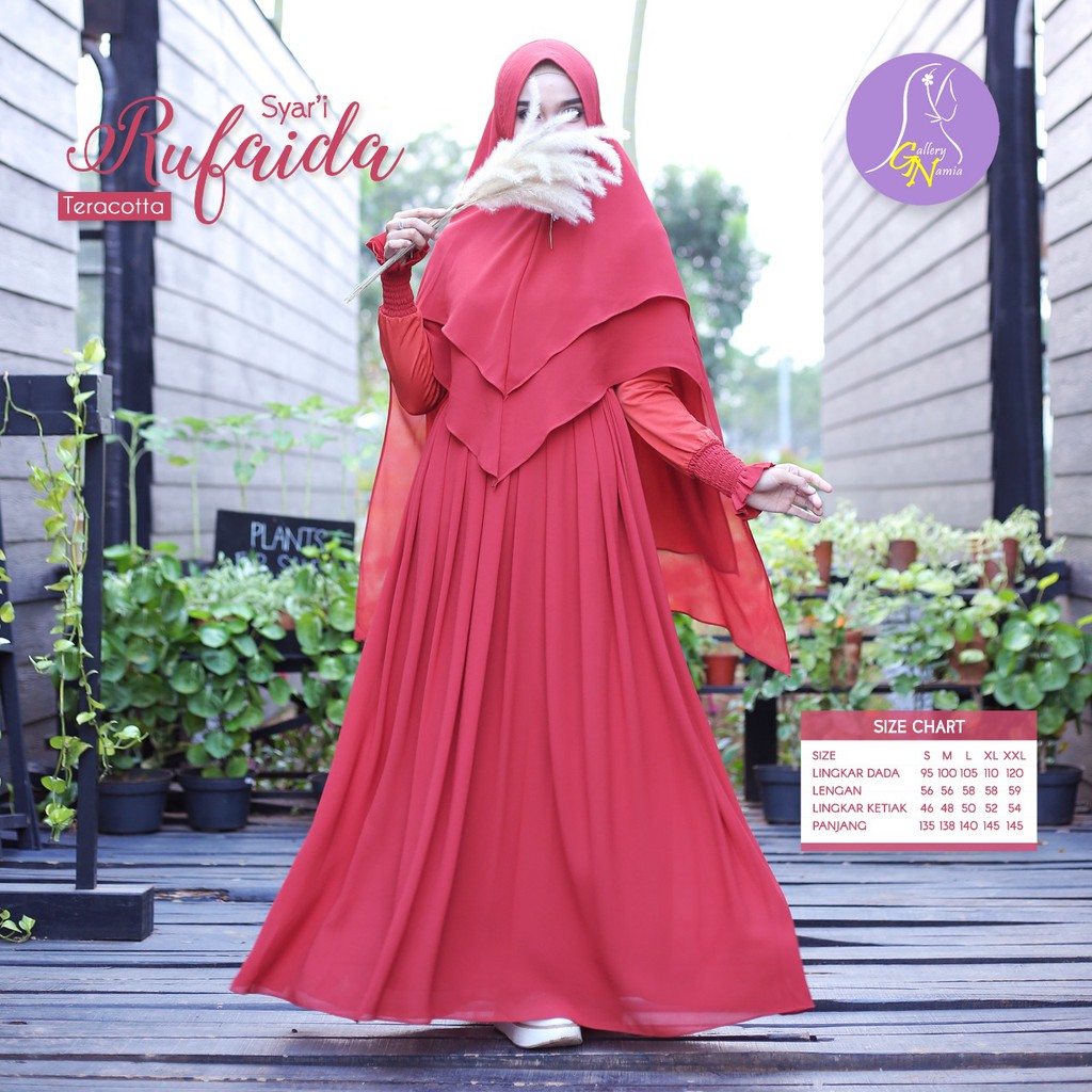 RUFAIDA DRESS SET || Gamis Set Syari Original by Galeri Namia