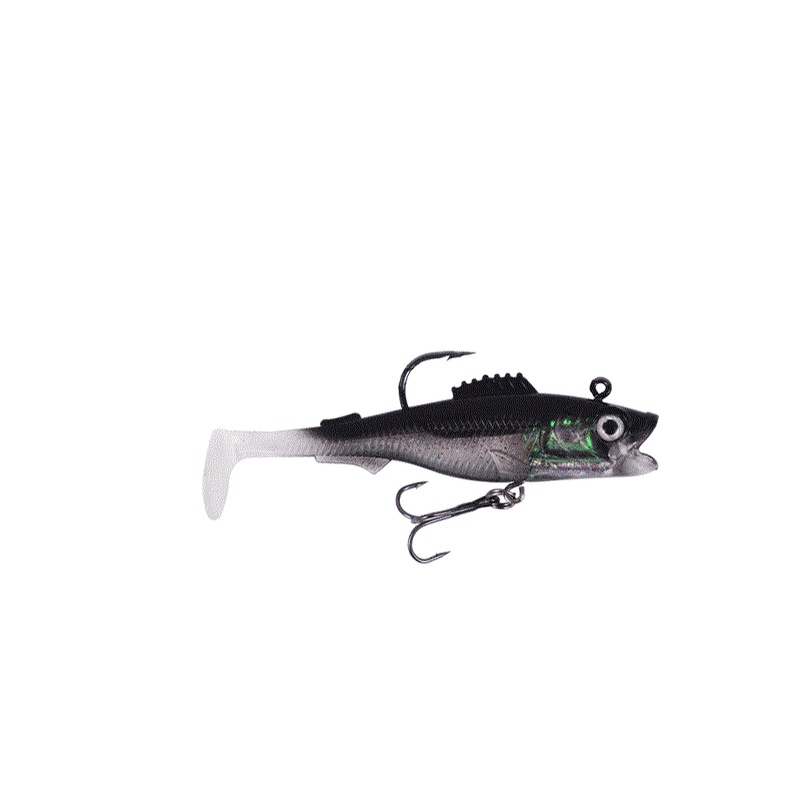 1Pcs New Soft Umpan Pancing Swimbait 9cm 14g Luminous Fishing Lure Ikan Bass Wobbler Sinking Bait Kail Memancing Tackle