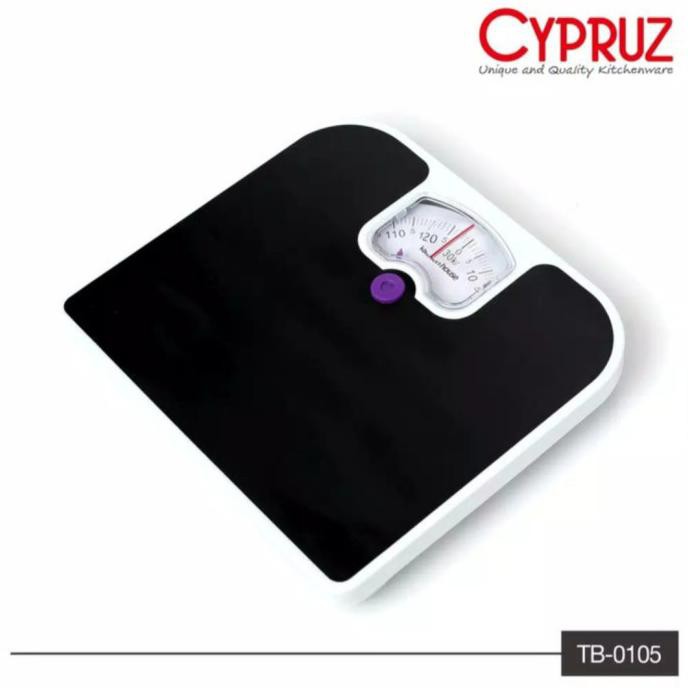 Cypruz Timbangan Badan Manual 130 Kg Hitam Tb-0105 Duaratusstore200