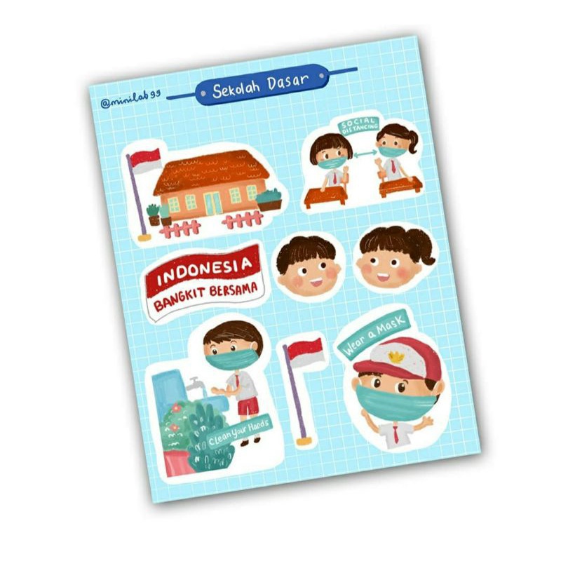 Sticker Lucu Indonesia Minilab99