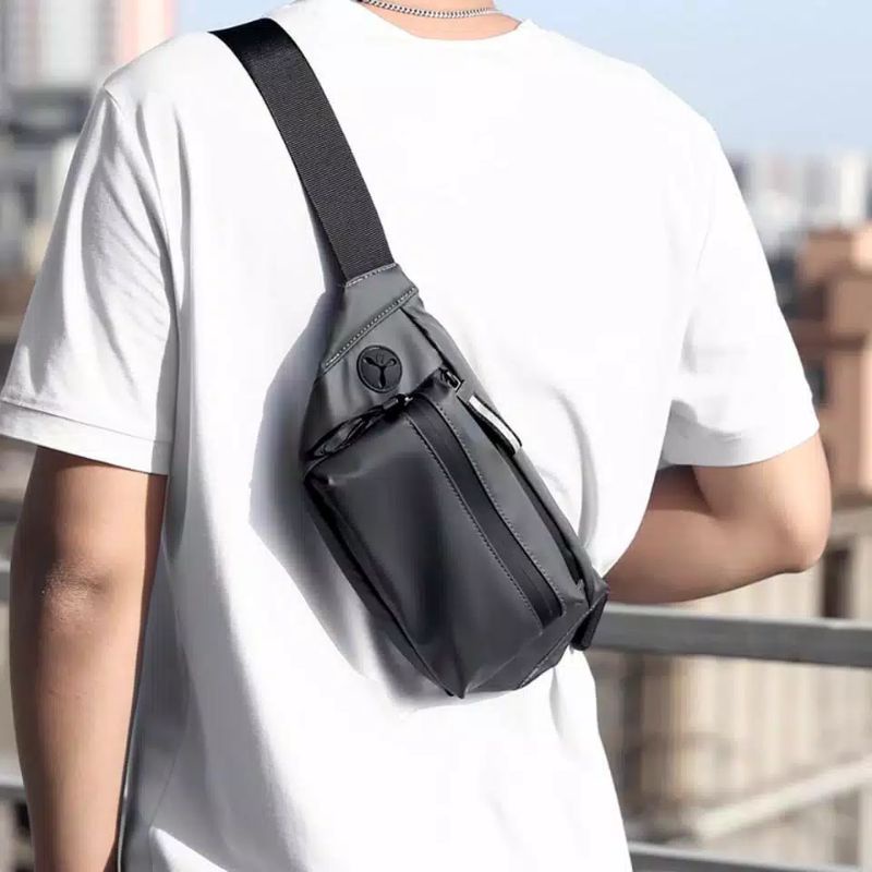 TAS PRIA Waistbag Pria Tas Selempang Murah Bahan Mikro 1Kg 7Pcs