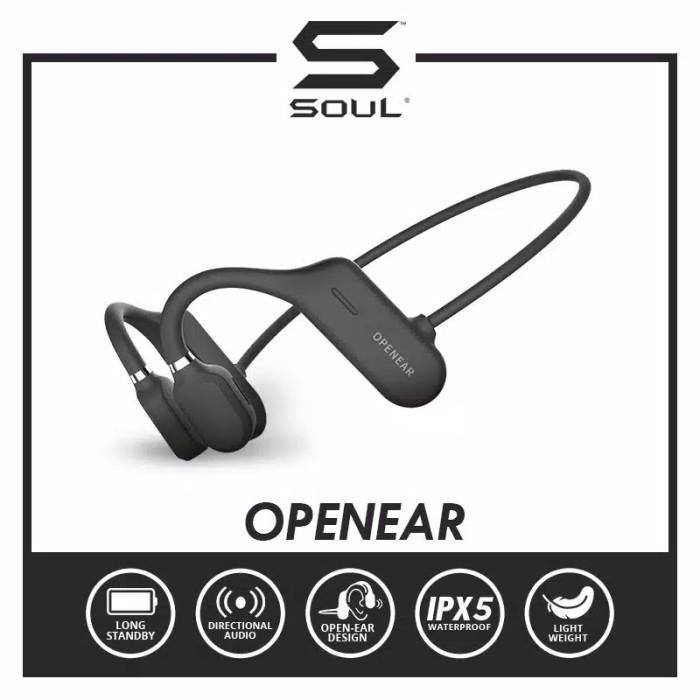 Headset Soul Open Ear Bluetooth 5.0 Sports Air Conduction Original