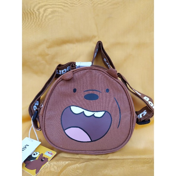 Tas Selempang We Bare Bears/wbb Miniso (Grizzly)