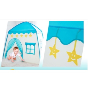 Tenda Anak Bentuk Model Rumah Window AN8112 Tenda Bermain Princess Castle Outdoor Pink Biru