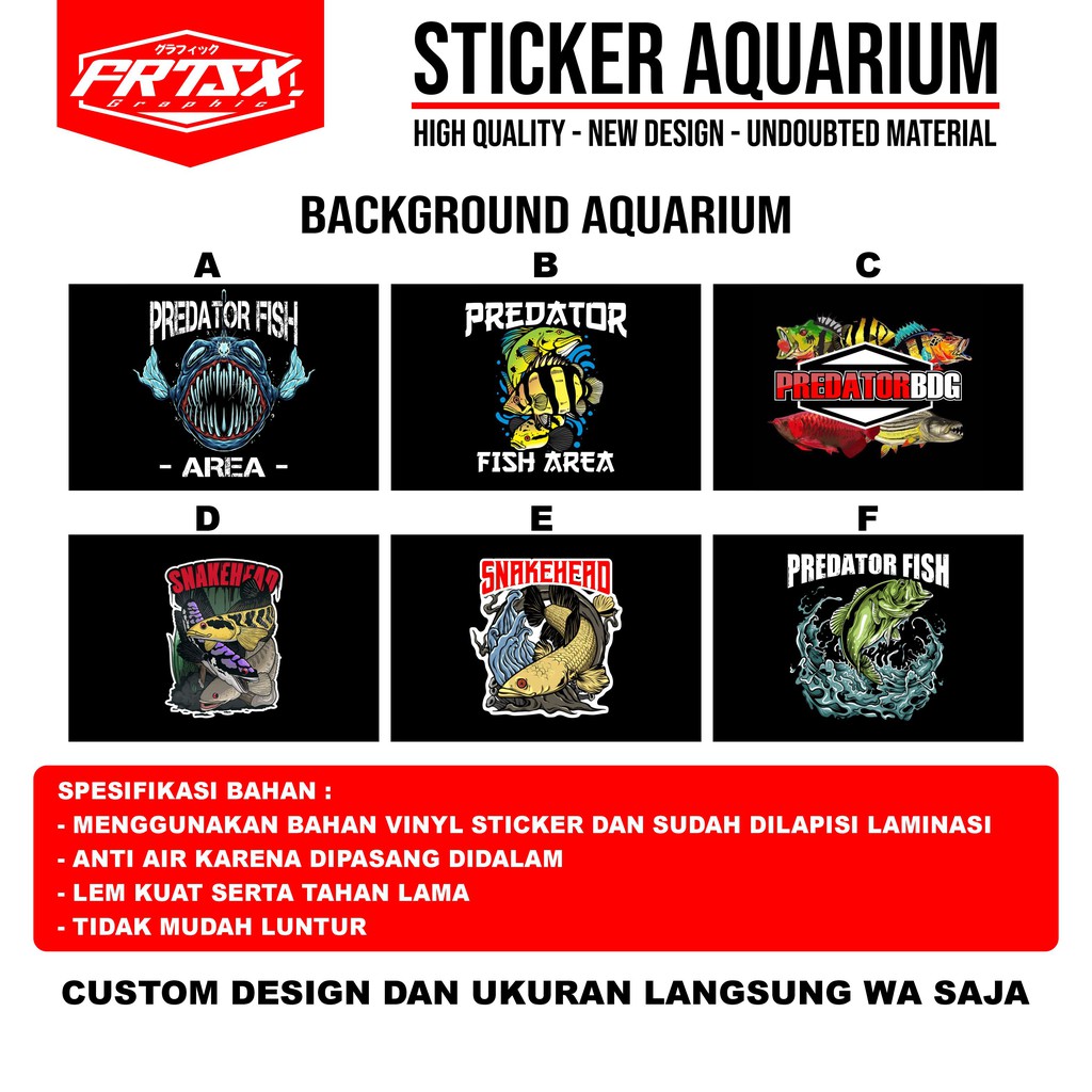 Background Aquarium | background akuarium | Sticker background