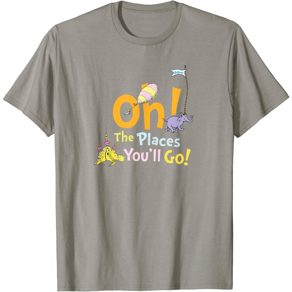 Kaos Anak Dr. Seuss Oh The Places You'll Go  Pakaian Fashion Baju Atasan Anak Laki Perempuan Cowok C