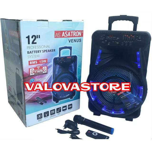 ASATRON Speaker Portable VENUS HT 8880 UKM 12inch