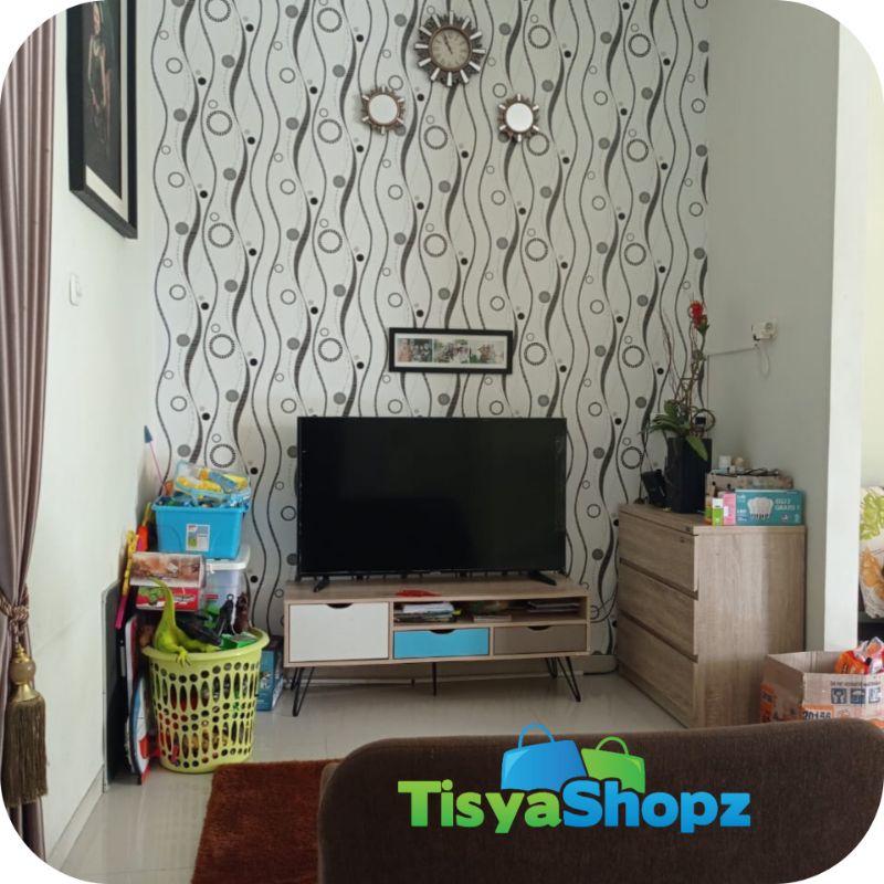 Wallpaper Dinding motif Gelombang Bubble