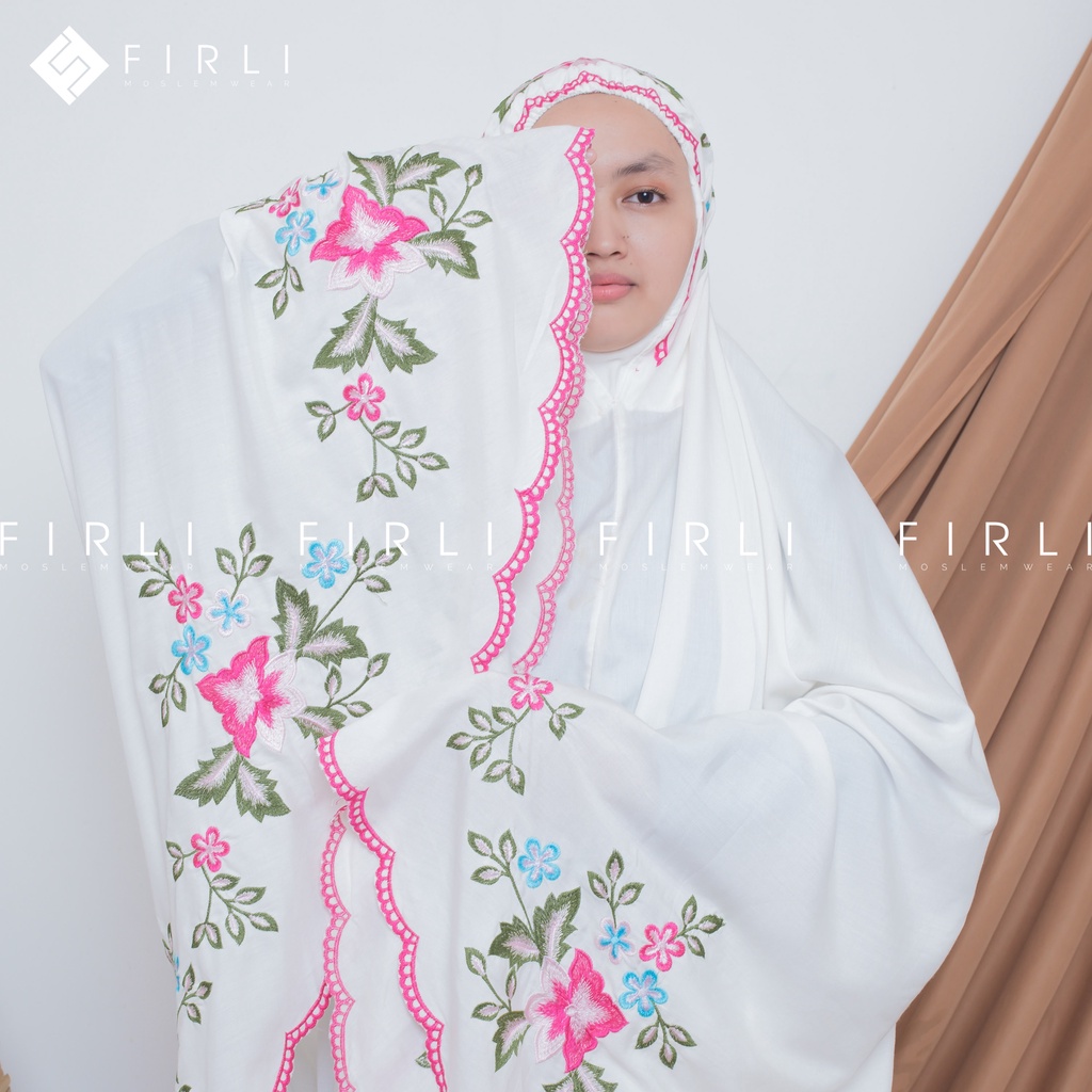 Mukena Dewasa Motif Bordir Katun Rayon Jumbo