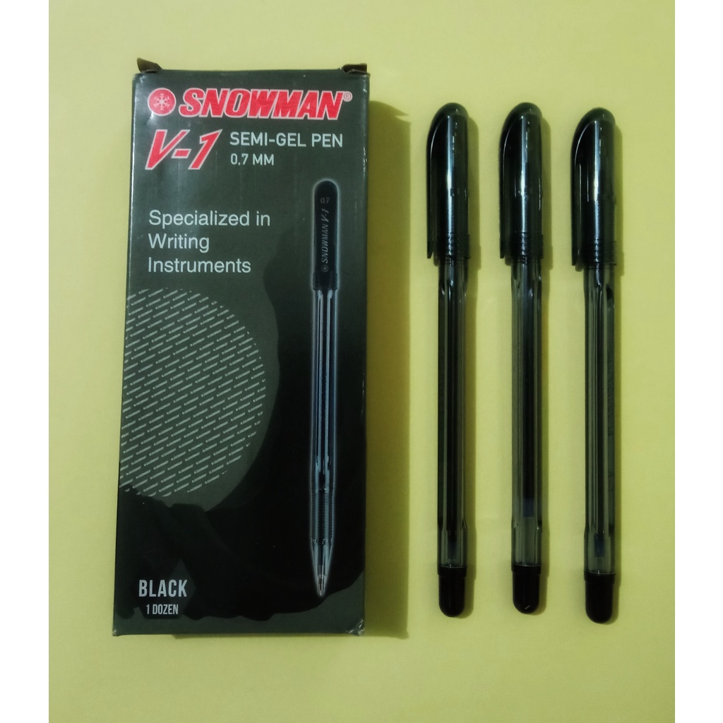 

Bolpoint snowman V1 Hitam//pulpen snowman V1 0,7mm