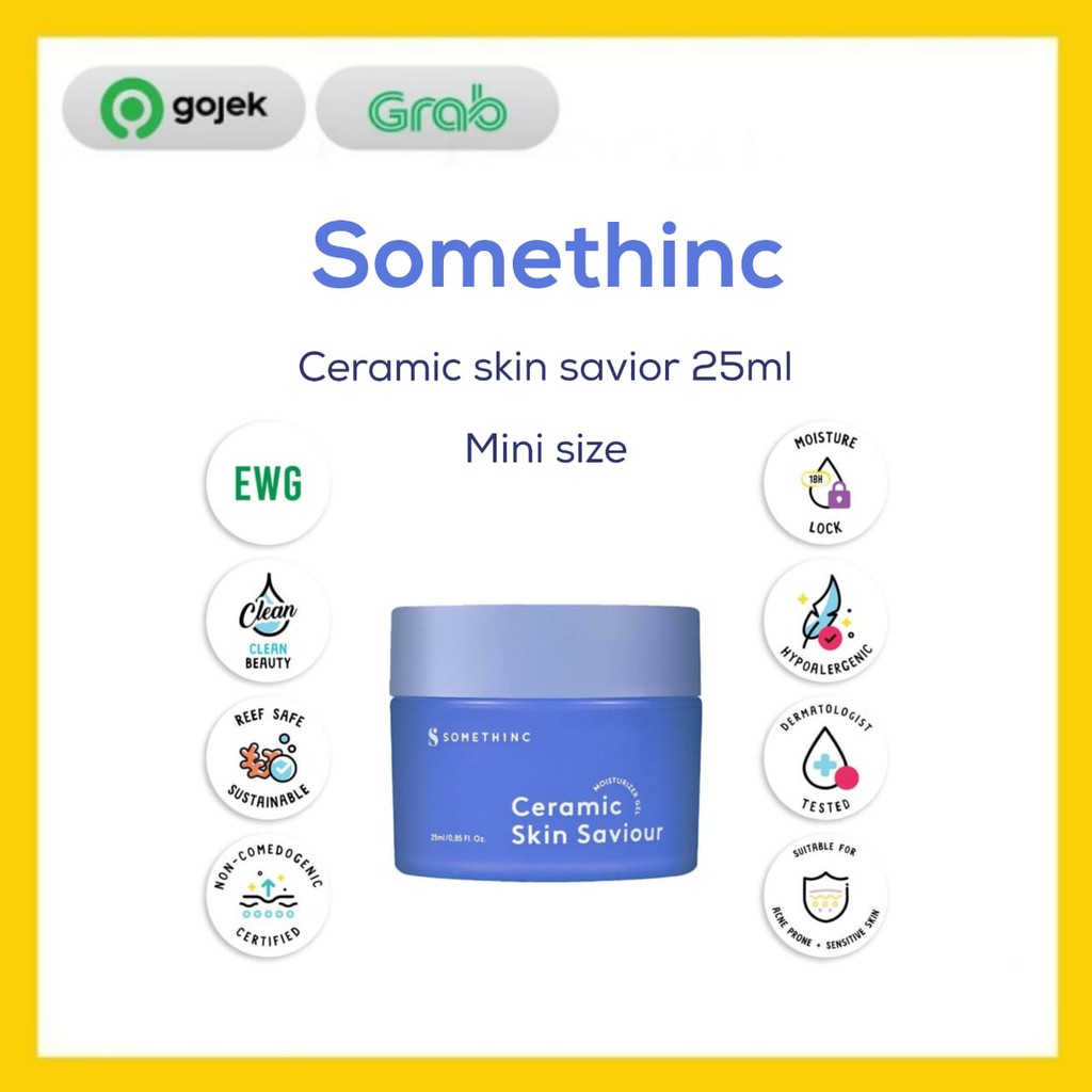 SOMETHINC Ceramic Skin Saviour Moisturizer Gel 25ml SALE SKINCARE travel trial mini size cream