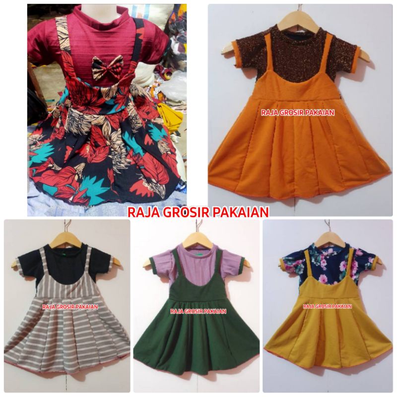 Baju Dress Kodok Anak Cantik Usia 1-4 Thn