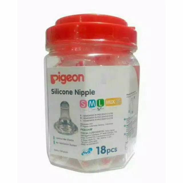 Satuan Dot Pigeon Nipple Eco / Silicone Standard Eco Ukuran S, M, L-2