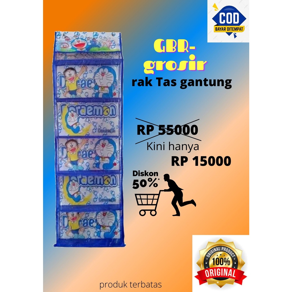 RAK TAS GANTUNG FULL SLETING (1KG 2 PCS) KERAKTER